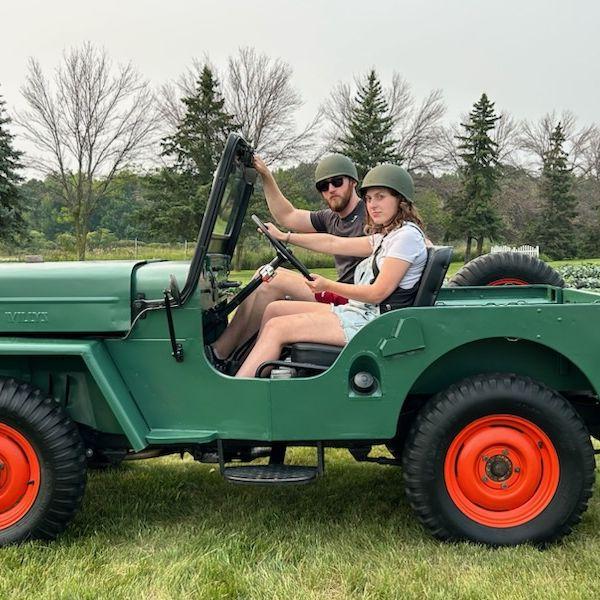 In Gary's 1950s Willy's Jeep