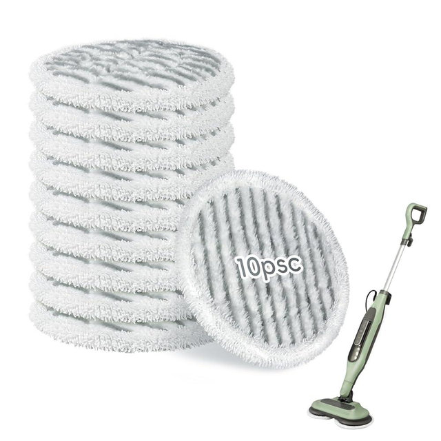 10 Pack Steam Mop Pads for Shark S8001 S7001 S7201 S7000AMZ S8201 S8000 Series Reusable Replacement, Washed Repeatedly, Washable for All Hard Floors