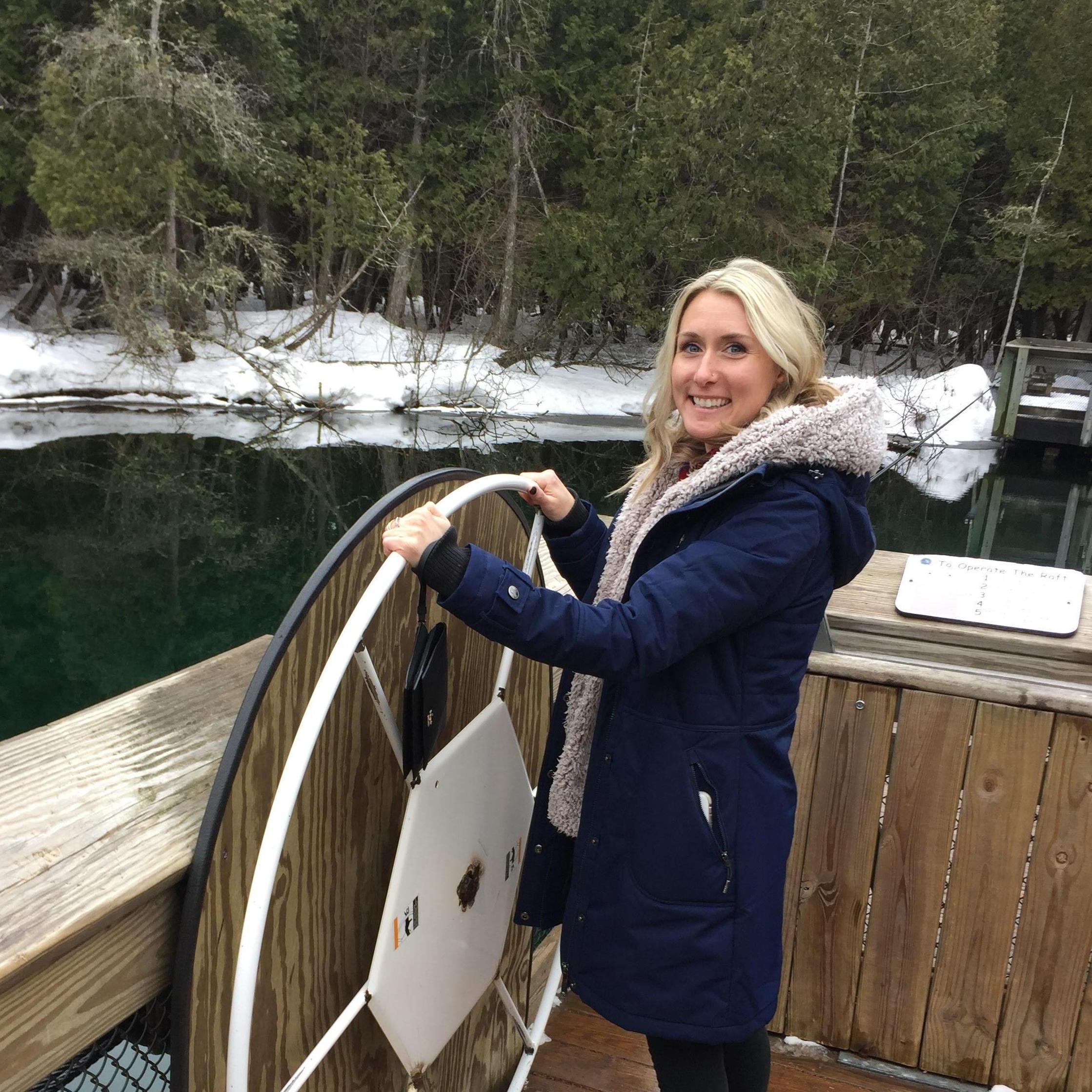 Visiting Manistique 
April 2019