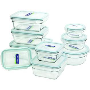 GlassLock Glasslock 11292 18-Piece Assorted Oven Safe Container Set