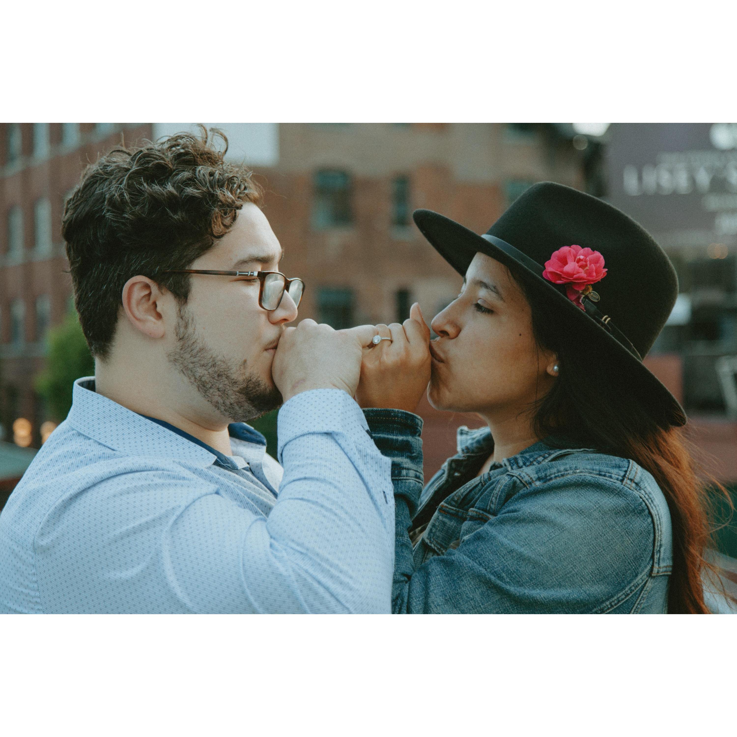Pinky promising we will love each other forever.
