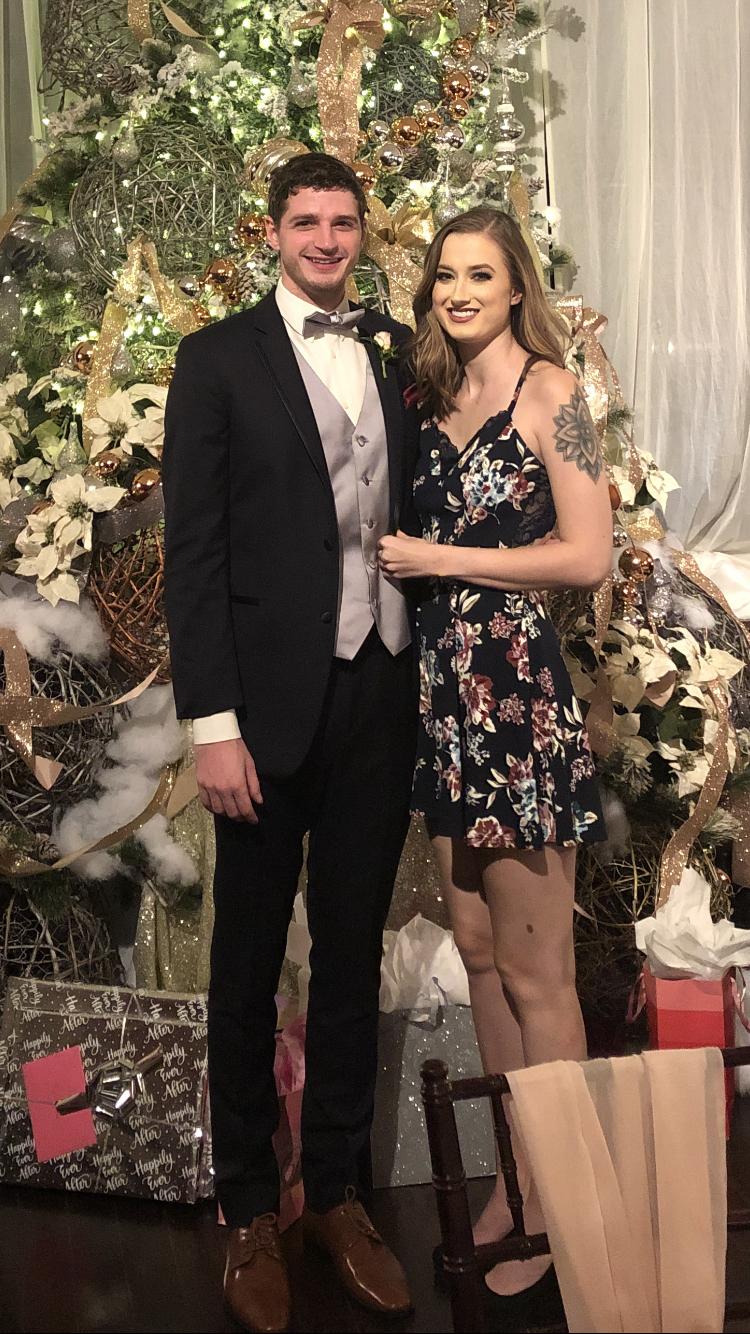 Our first wedding together