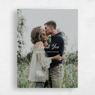 White Wedding Thank You - Estera Photo