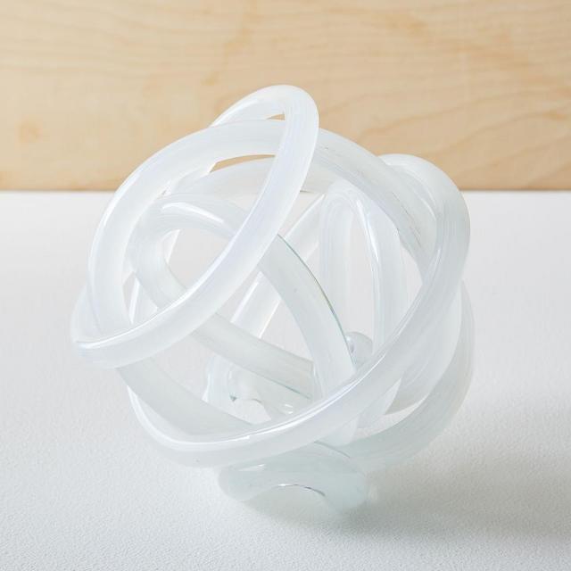 Glass Knots, Large, White