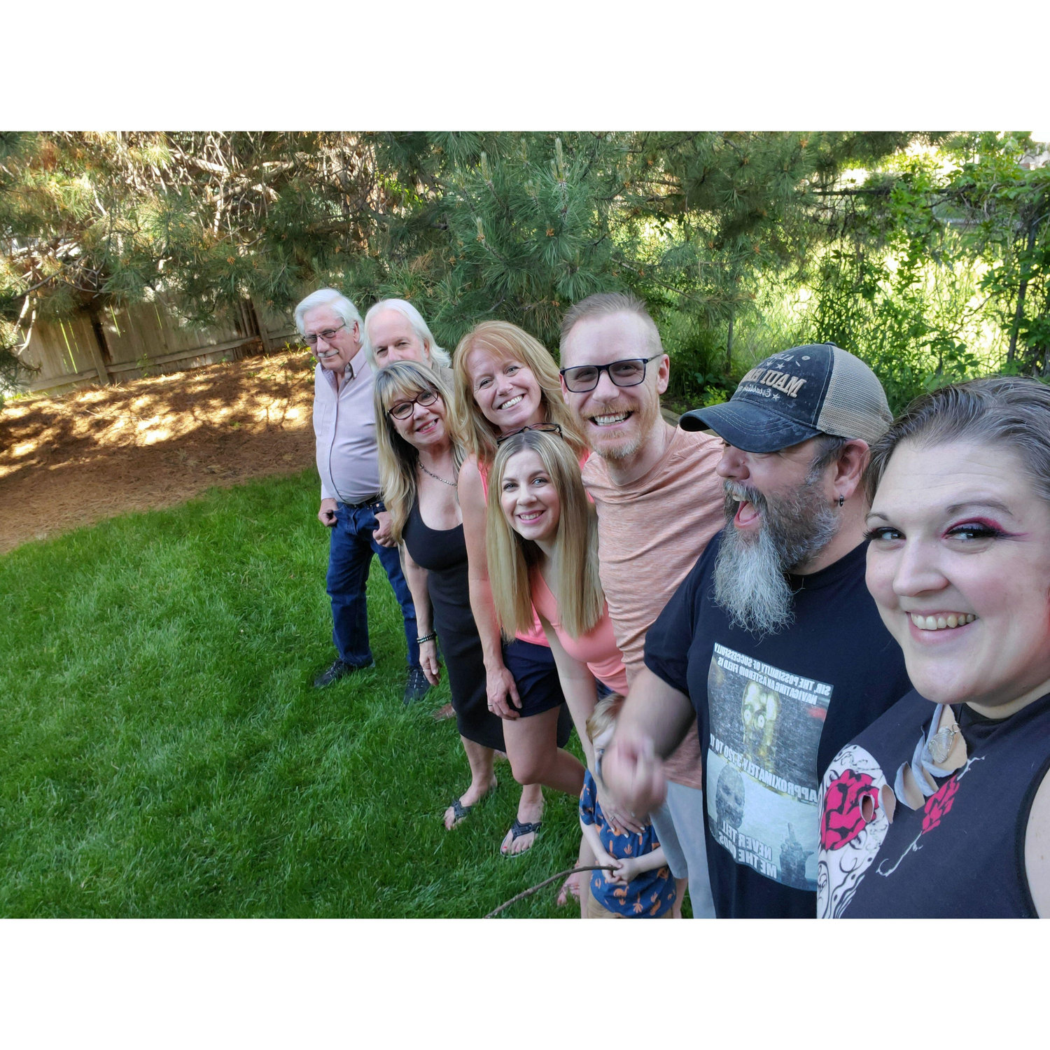 Visiting with some of John's family in Boise, like Aunt Joy, cousin Kelsie and her hubby John, and cousin-in-law Cynthia