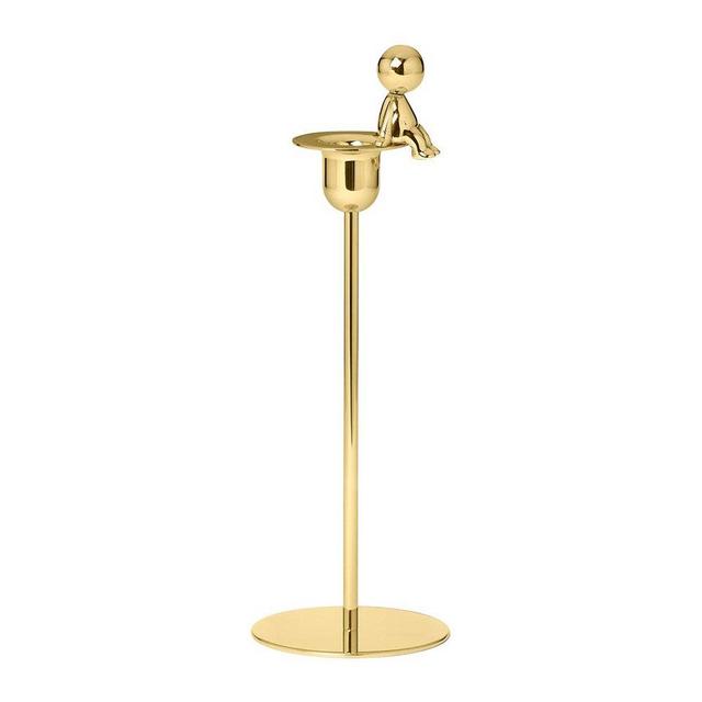 Omini Brass Candle Holder - The Thinker