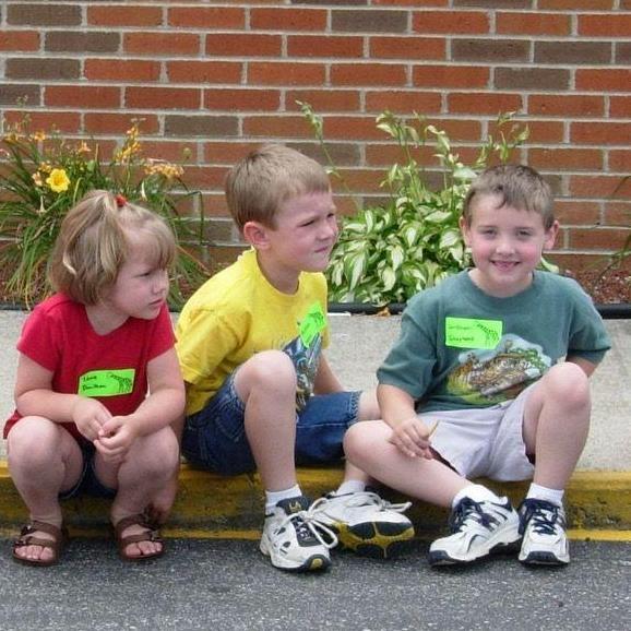 Us at Vacation Bible School at First Church of God.