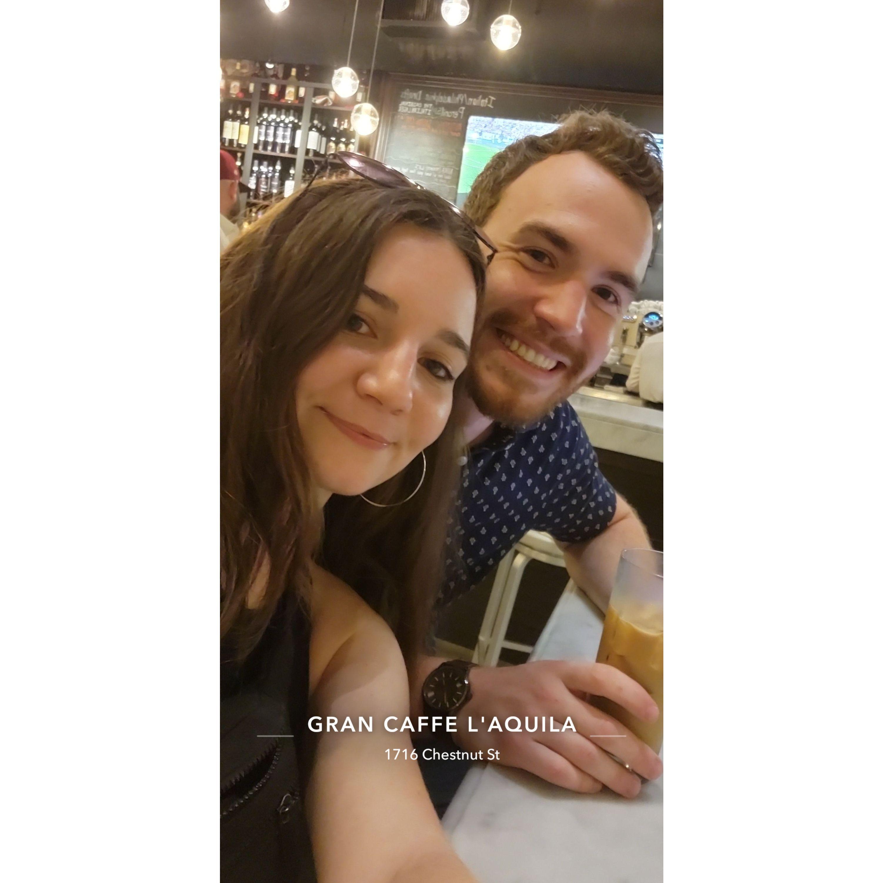 We spent all our money in Philly on coffee