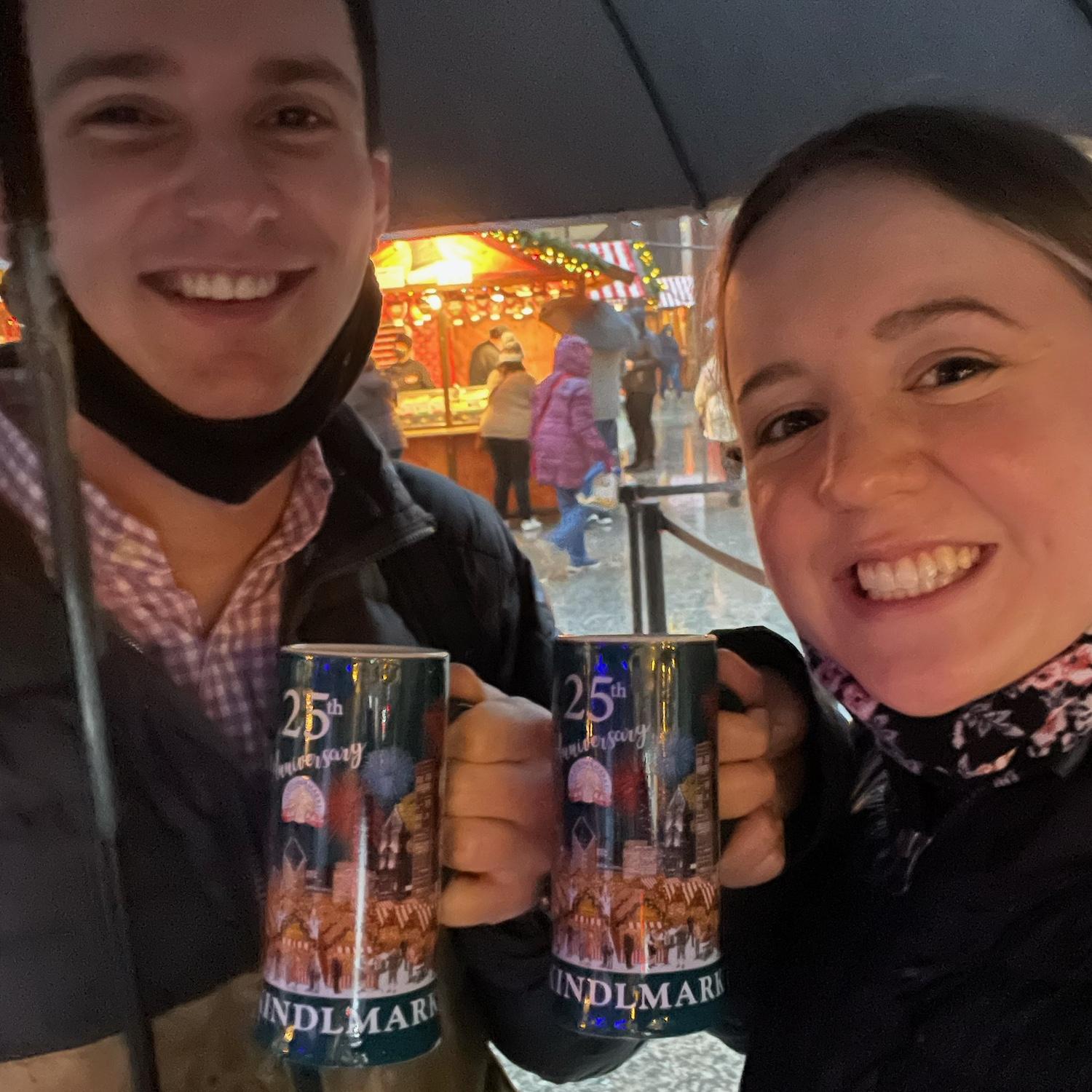 Christkindlemart Chicago! Celebrated our 3rd anniversary with mulled wine