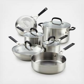 Stainless Steel 10-Piece Cookware Set