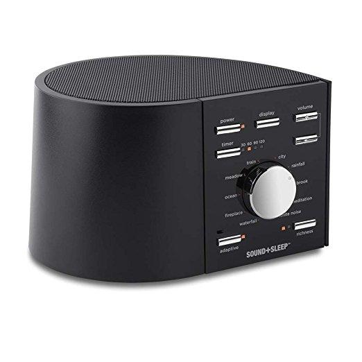 Sound+Sleep High Fidelity Sleep Sound Machine with Real Non-Looping Nature Sounds, Fan Sounds, White Noise, and Adaptive Sound Technology