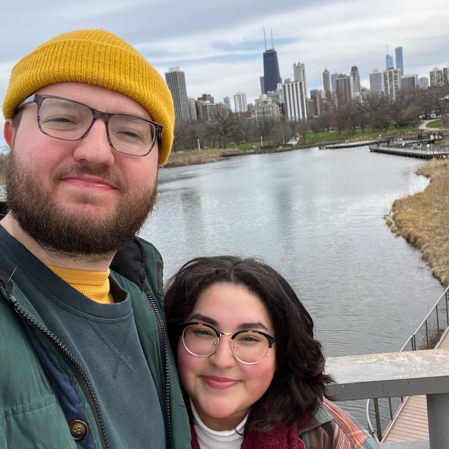 For our first Easters in Chicago we went to the Lincoln Park Zoo. This is when Ryan learned he cant just wear jeans in 40 degree days haha!