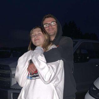Standing by the lake of mercer Wisconsin watching the fireworks
