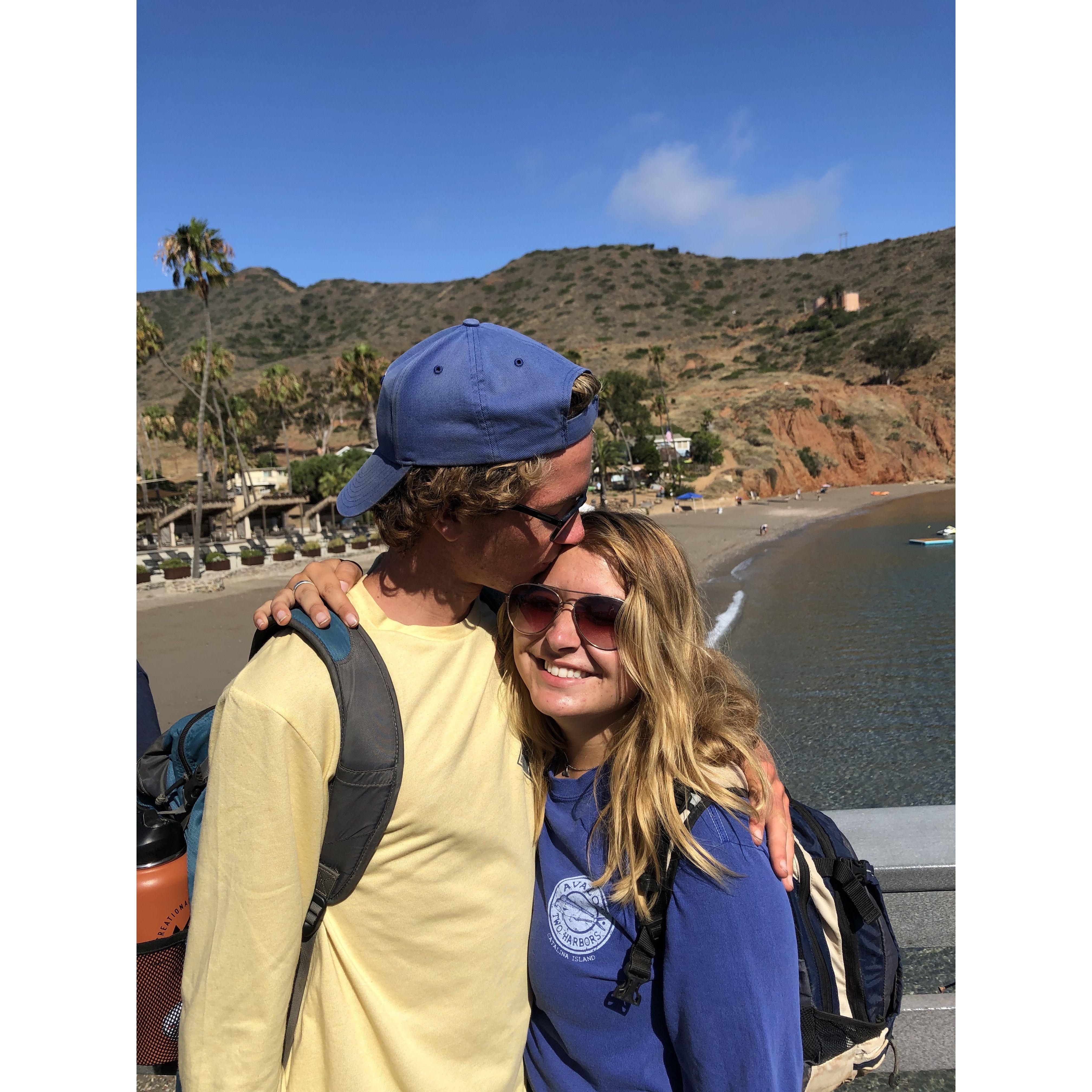 Emily and Ben met on Catalina Island in the summer of 2019, where they both worked at Camp Cherry Valley. The two instantly had a connection, and have been together ever since that summer.
