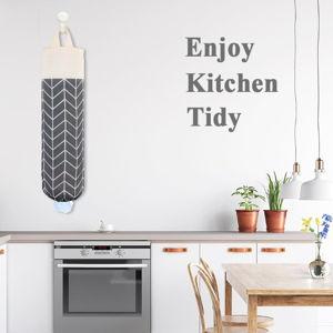 Plastic Bag Holder for Home Kitchen (Dark Grey)