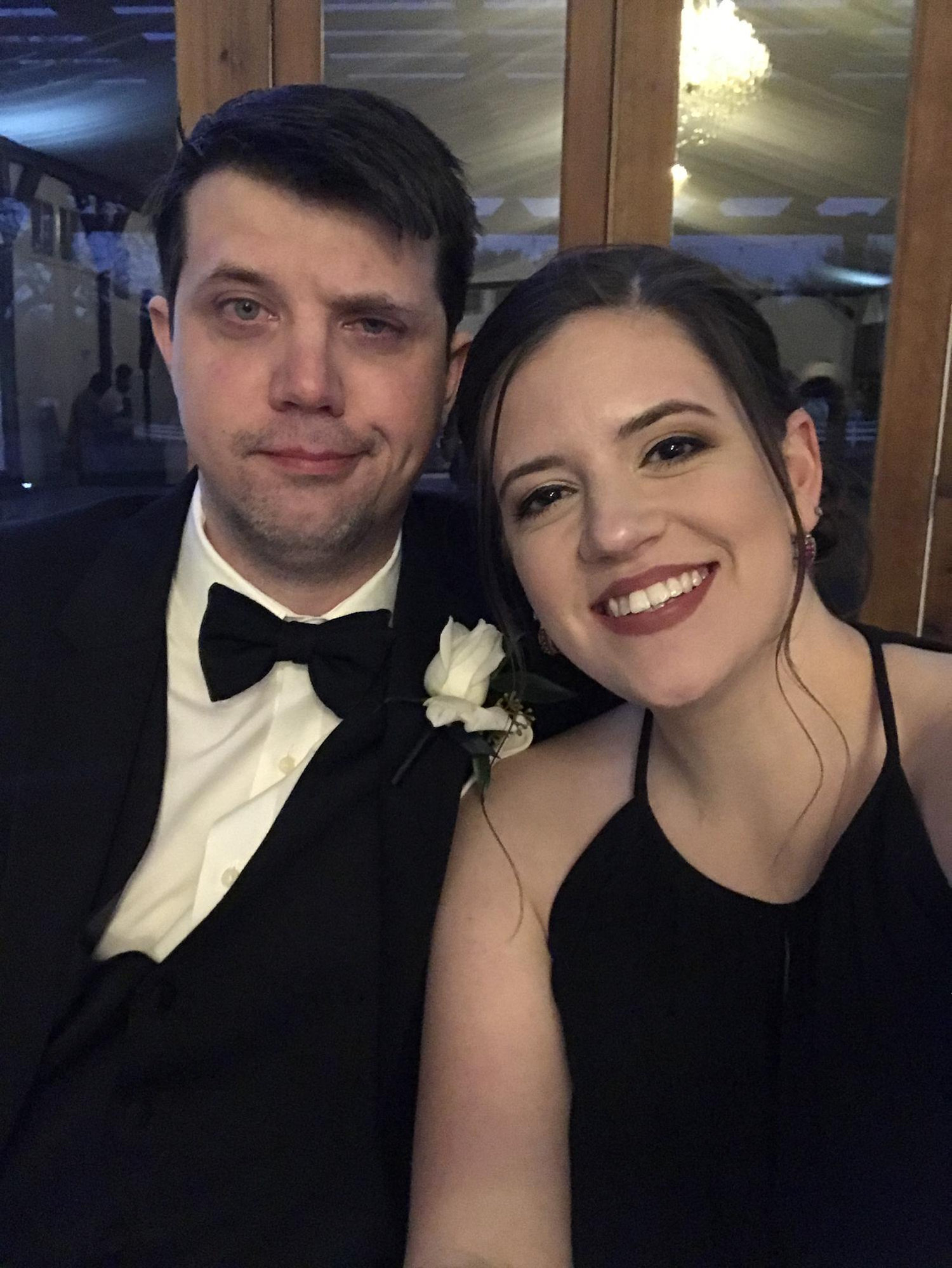 At Laura and Alex's reception - Brianna was Maid of Honor and Scott was a groomsman!