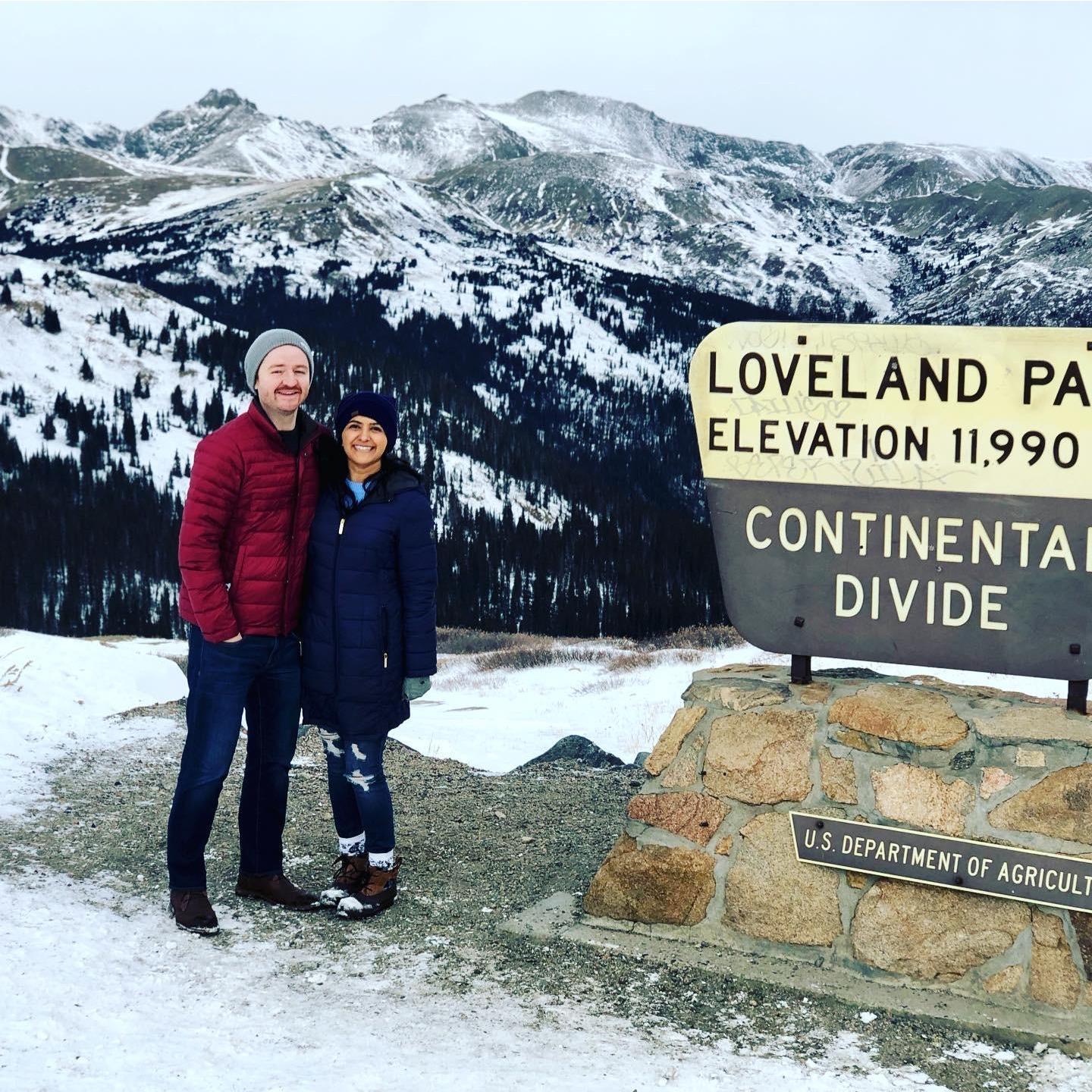 Nothing beats a good vacation together, even if we're freezing our butts off.