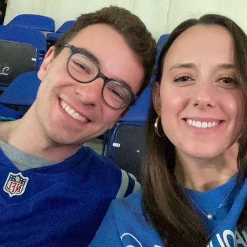 Serendipitously two big Colts fans… now season ticket holders together.
