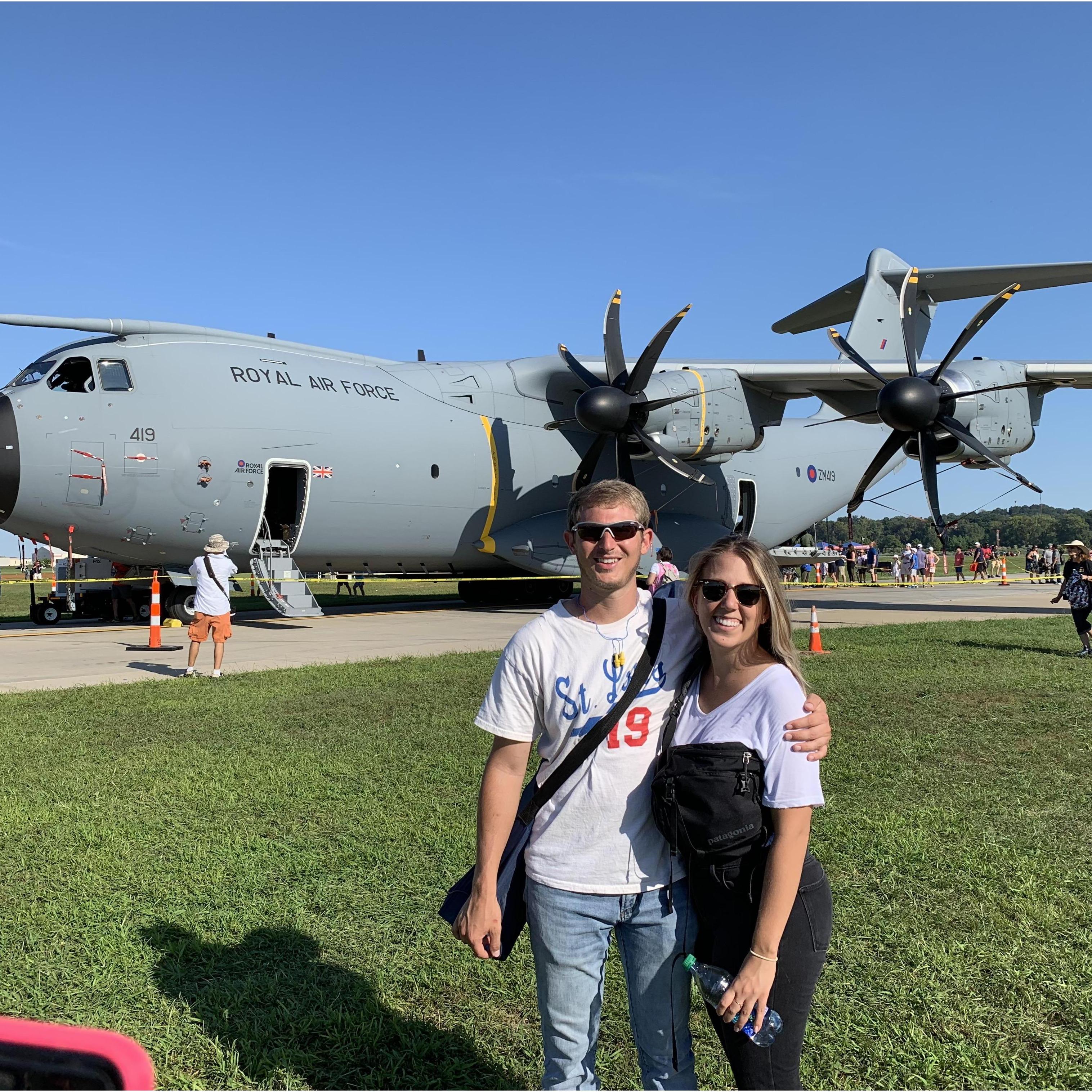 Spirit of St. Louis Airshow where Katie & my parents got a taste of all things aviation.