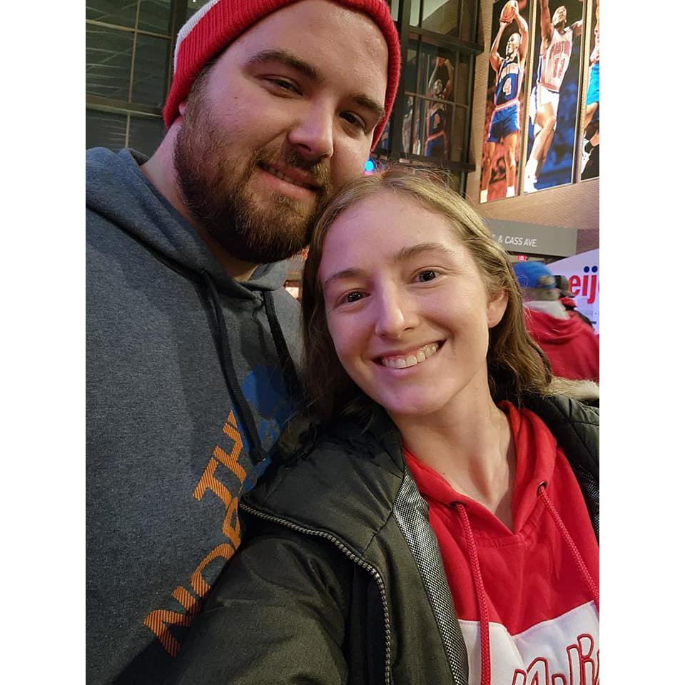 One of many hockey games we have attended.