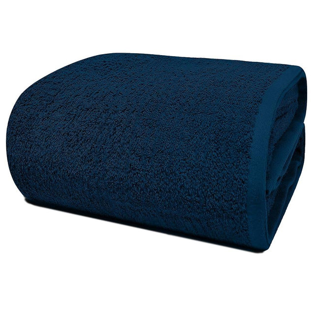 RIVERSIDE Pack of 1 Jumbo Bath Sheet 40 x 80 Inches - Extra Large Bath Towel, Super Soft & Highly Absorbent, 100% Cotton Quick Dry, Perfect to Wrap Yourself in - Blue Opal