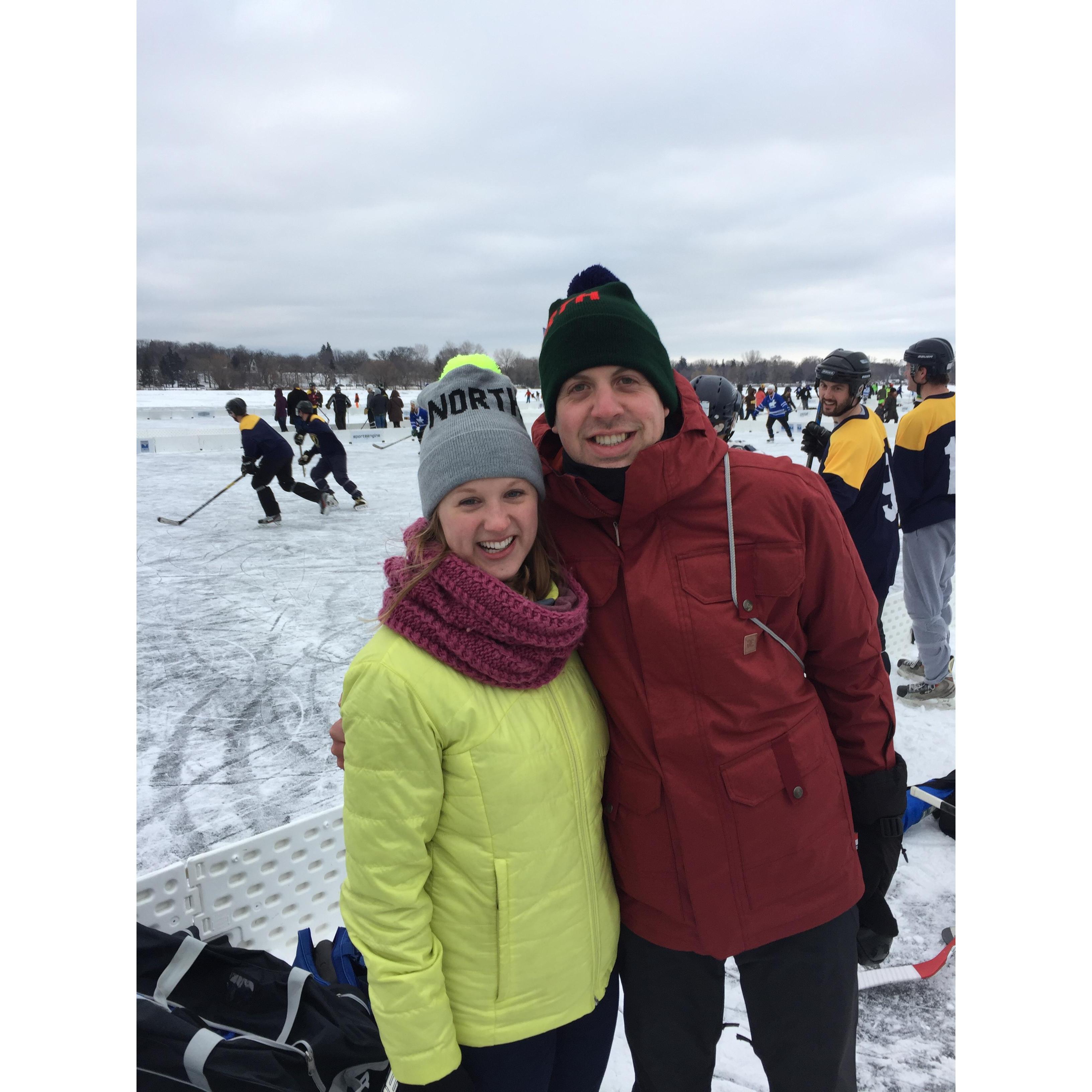 Kara is fully embracing her new life up NORTH with some winter #SPORTS.