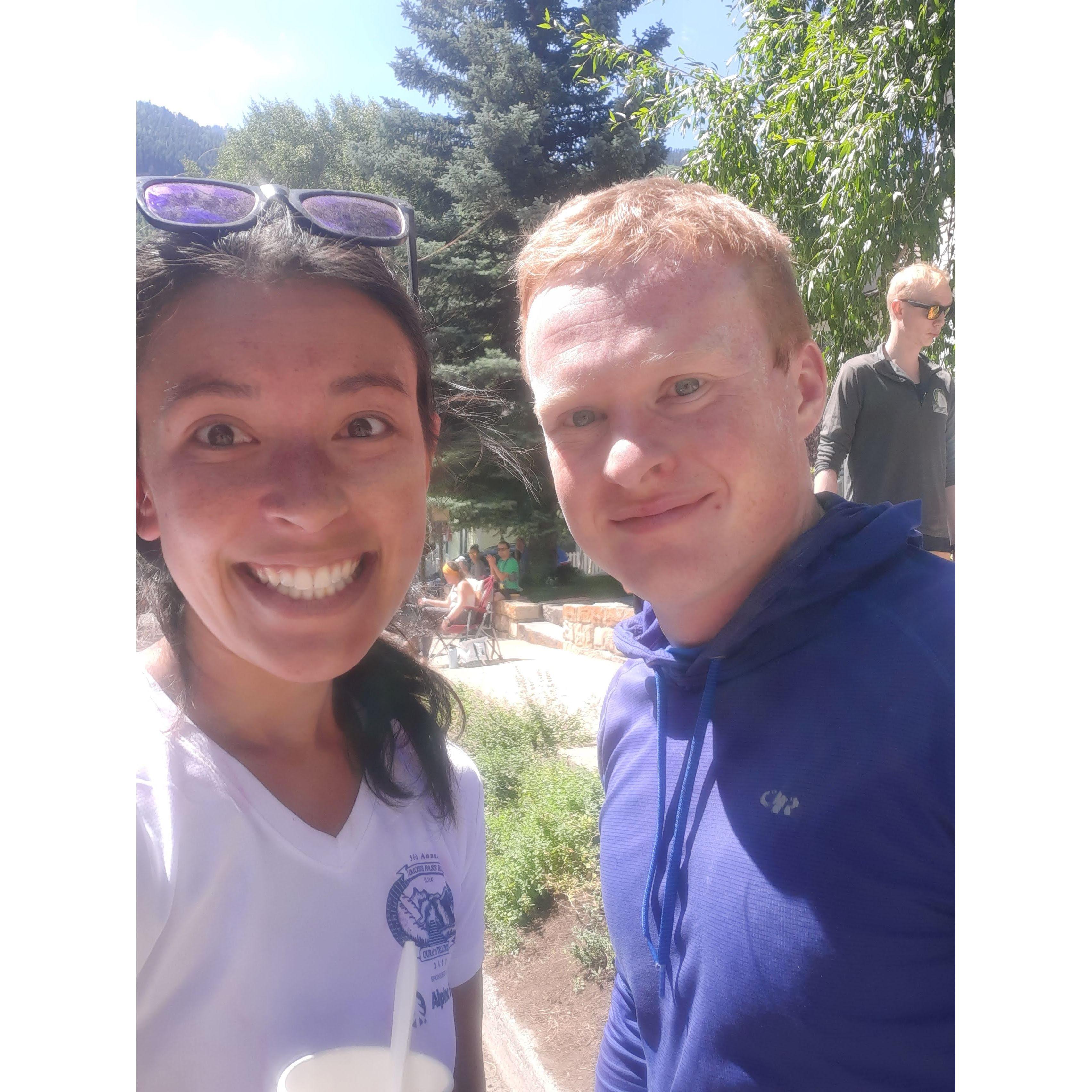 After running the Imogene Pass race