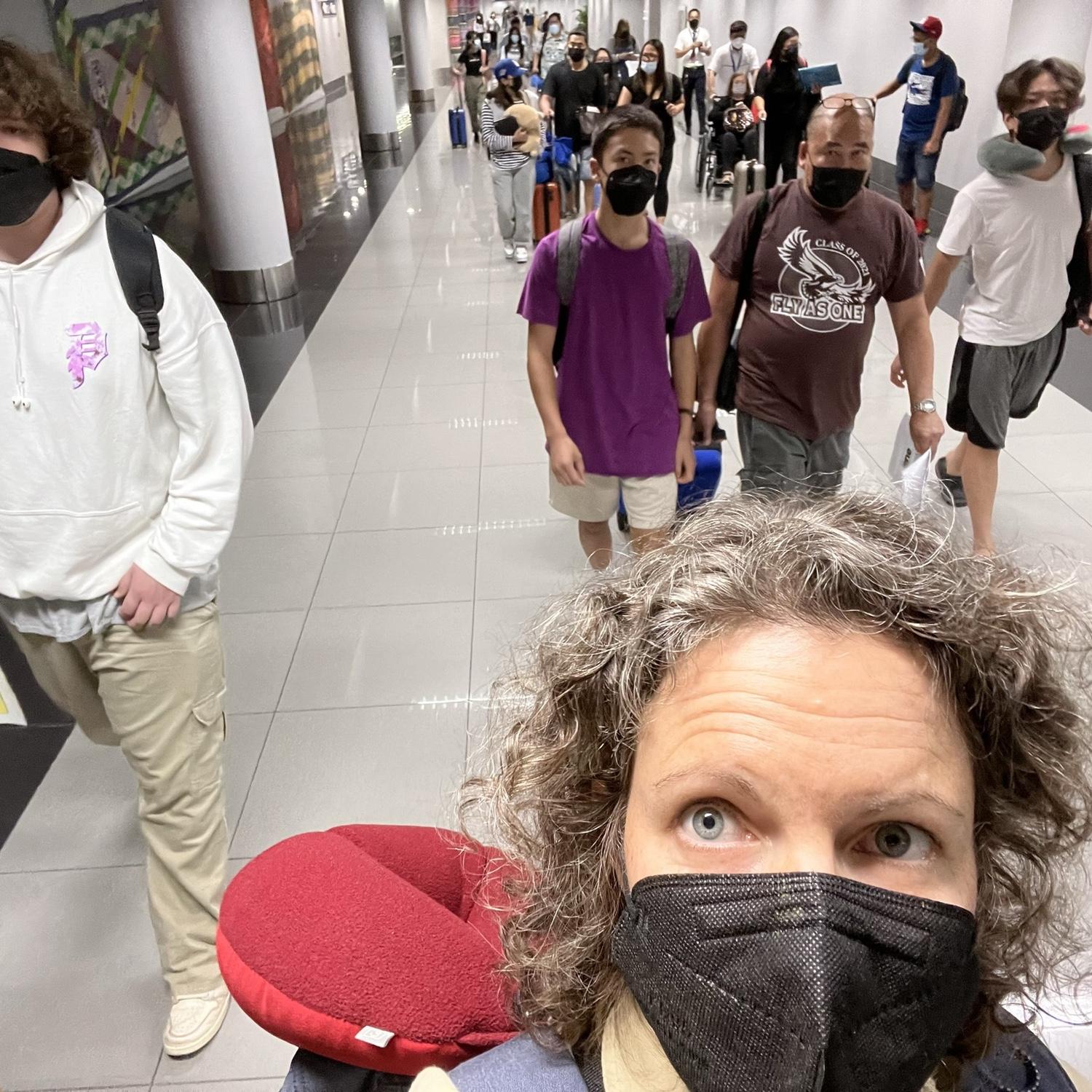 On the way to the Philipines with all the boys.  Summer 2022