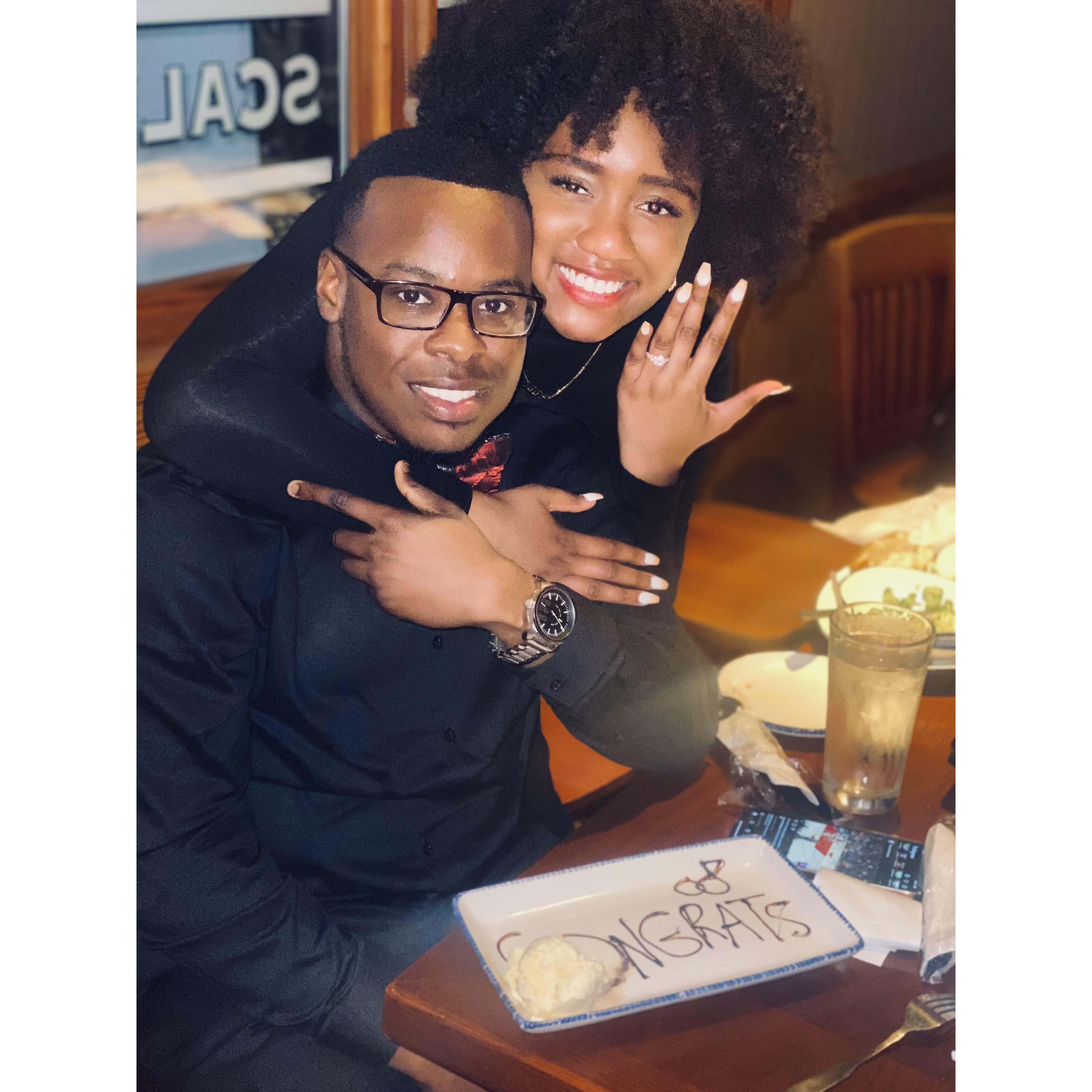 The night of our engagement!