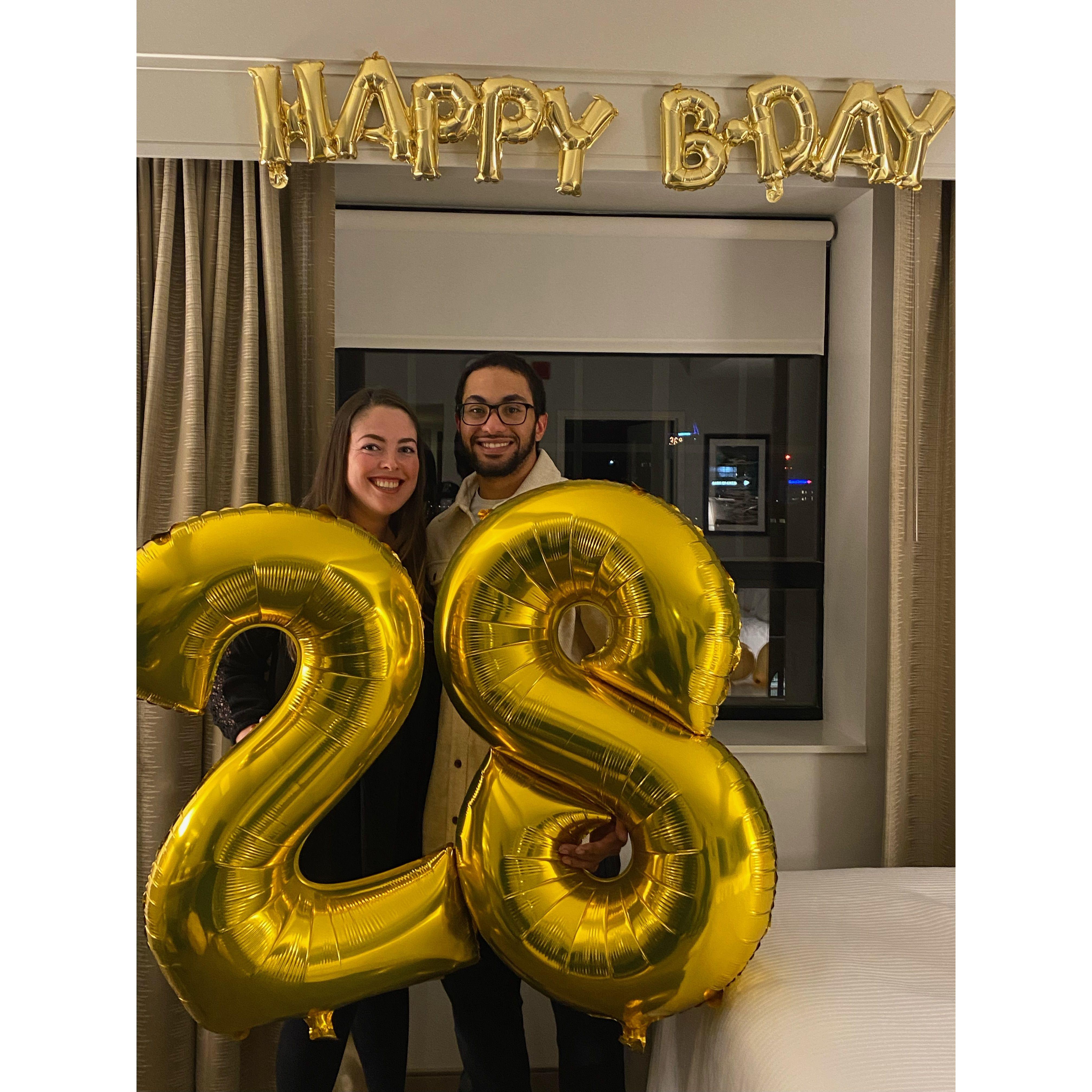 December 14, 2022: Cass surprised Tony!! She flew all the way to Maine to be with him for his 28th birthday while he was on tour. She told him there was a present in the hotel lobby... and it was her!