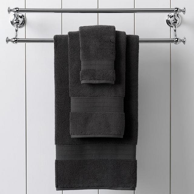 Hydrocotton Quick-Drying Organic Towels, Bath, Ebony