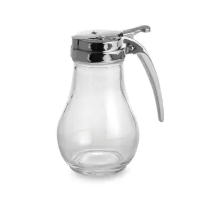 TableCraft® 14 oz. Dripless Glass Syrup Server