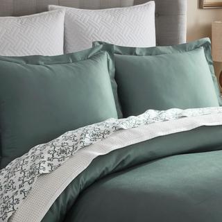 Signature Hemmed Organic 3-Piece Duvet Set