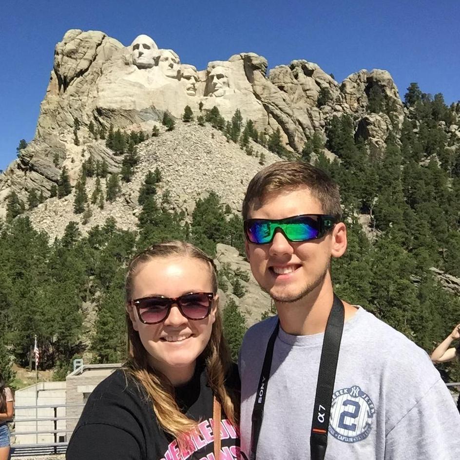 A pit stop on our first road-trip together, Mt. Rushmore! Can you guess which president is Katelyn's favorite? We bet you a penny you couldn't figure it out...