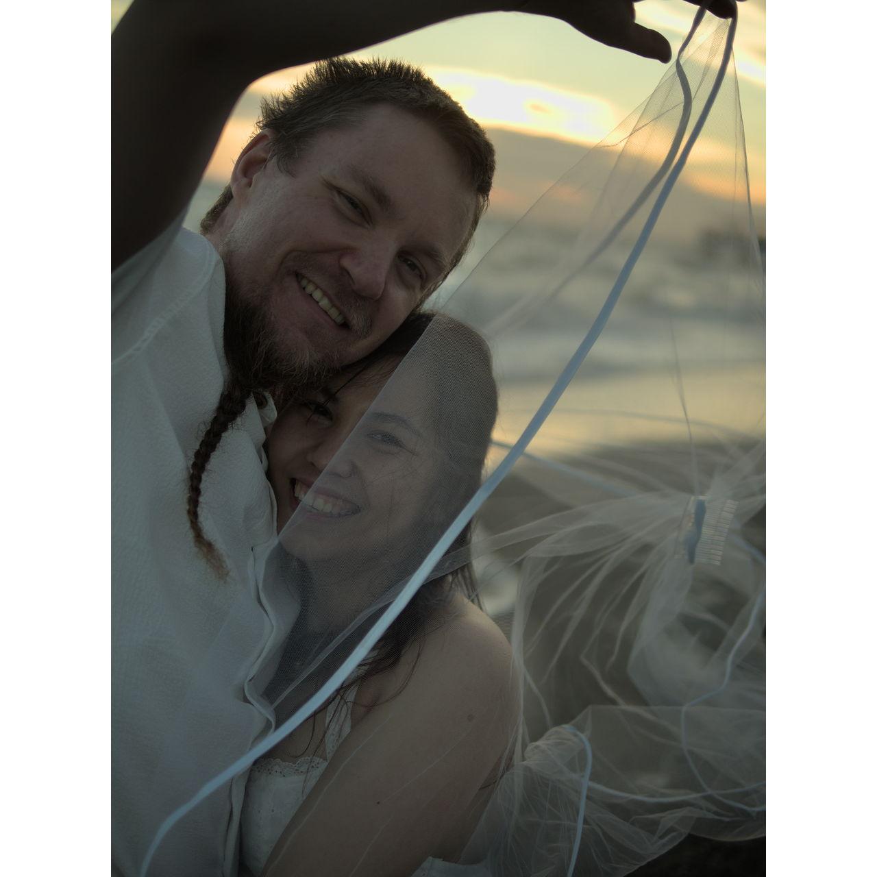 Having fun at the beach