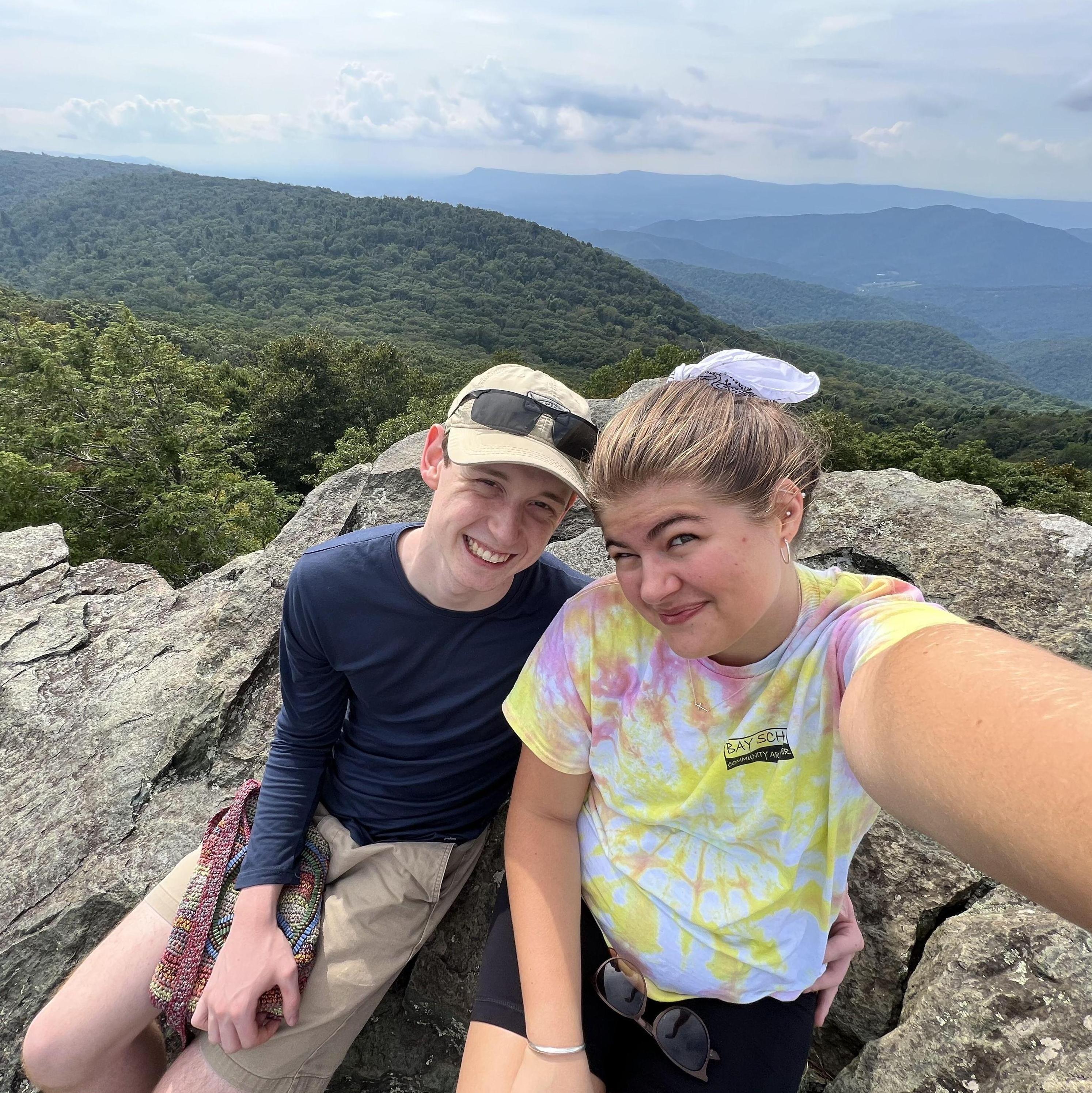 The top of Bearfence! Such a fun trail and day together up near JMU!