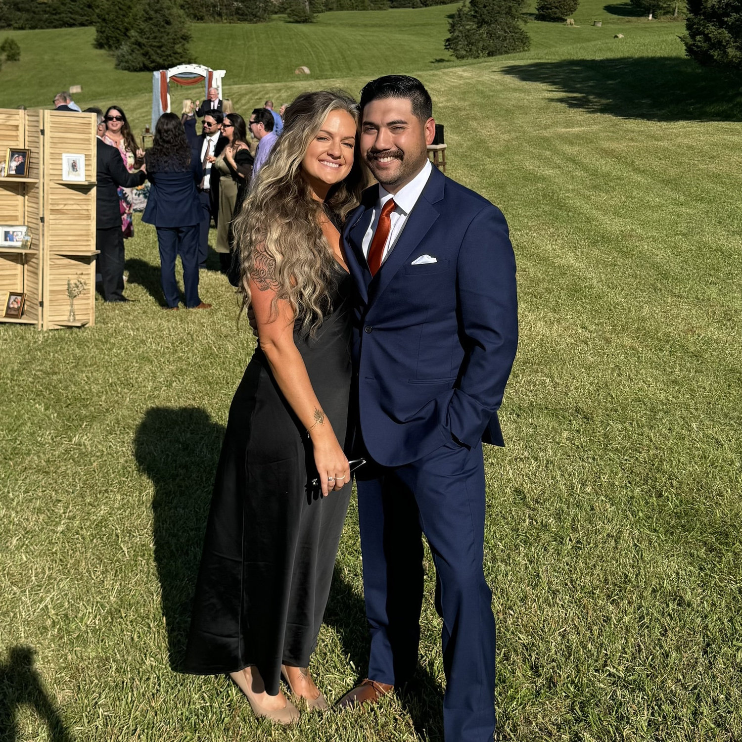 William and sarah attend their first wedding together
