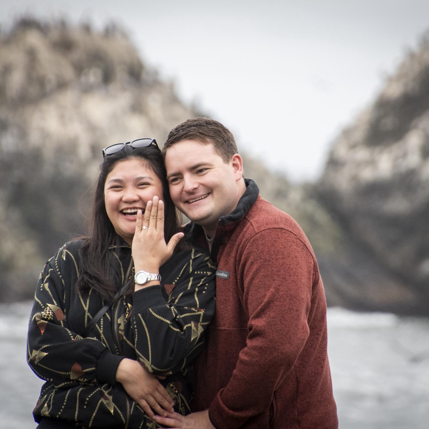 Oct 15, 2025 in San Francisco's Sutro Baths, Corey asked Marj to be his forever. With a resounding "Yes," their incredible journey officially launched them into their next, wonderful chapter together.