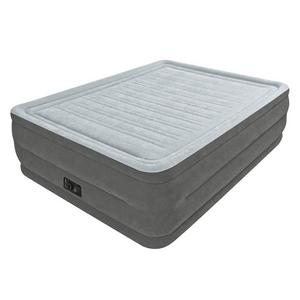 Intex Comfort Plush Elevated Dura-Beam Airbed with Built-in Electric Pump, Bed Height 22", Queen
