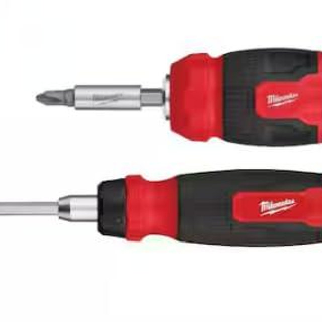 Milwaukee Electric - 2PC 14-in-1 RATCHETING Multi-BIT Screwdriver and 8