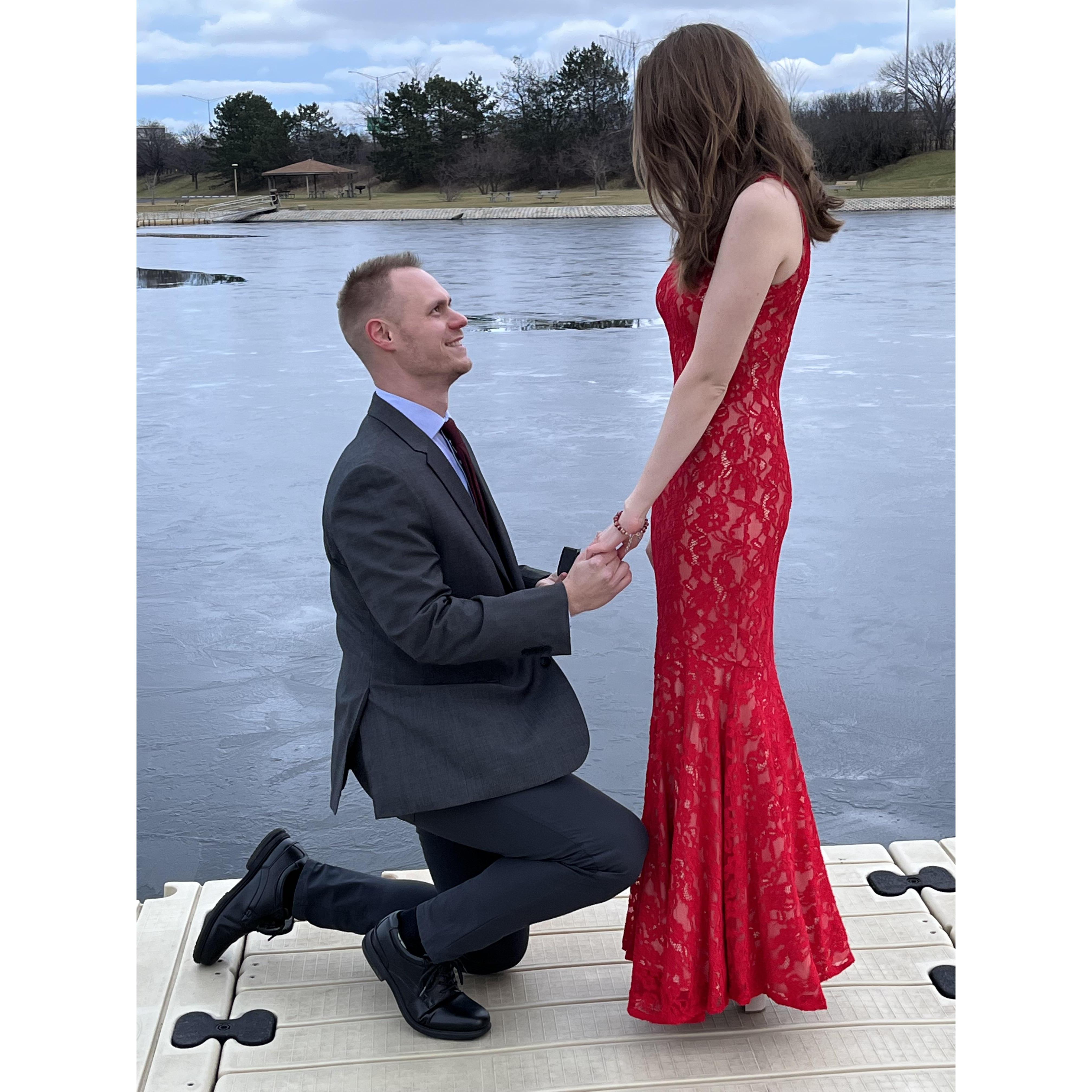 Alex's surprise proposal!