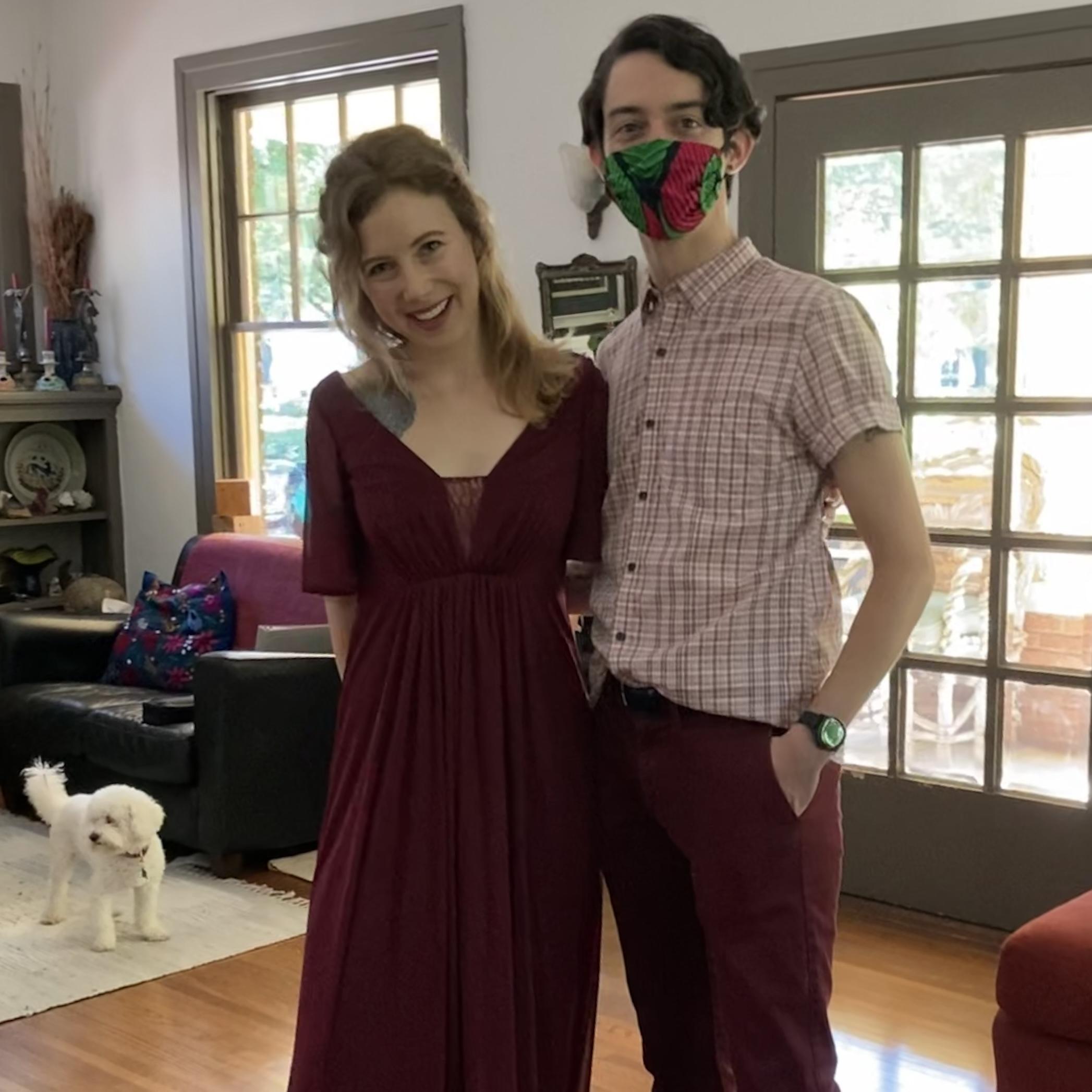 Chloe and Calvin's wedding, August 2020