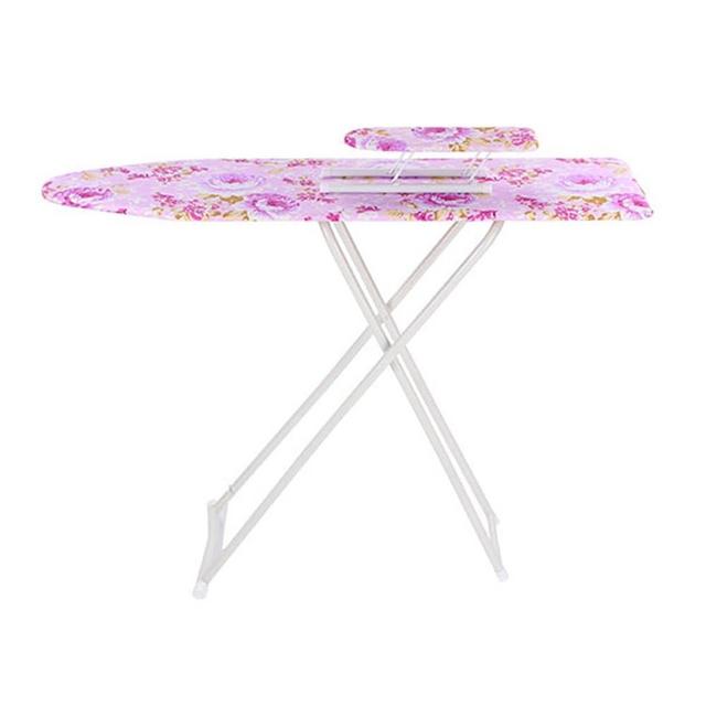 Lucare Ironing Board with 4 Steel Legs, Height Adjustable Ironing Clothes Extra-Wide Clothes Ironing Board with Folding Legs for Home Laundry Room Purple