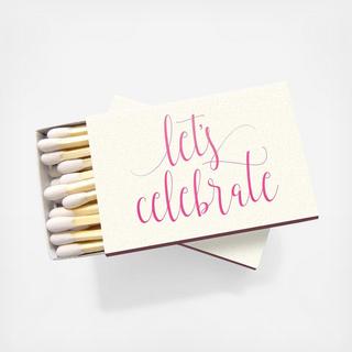 Let's Celebrate Matchboxes, Set of 6
