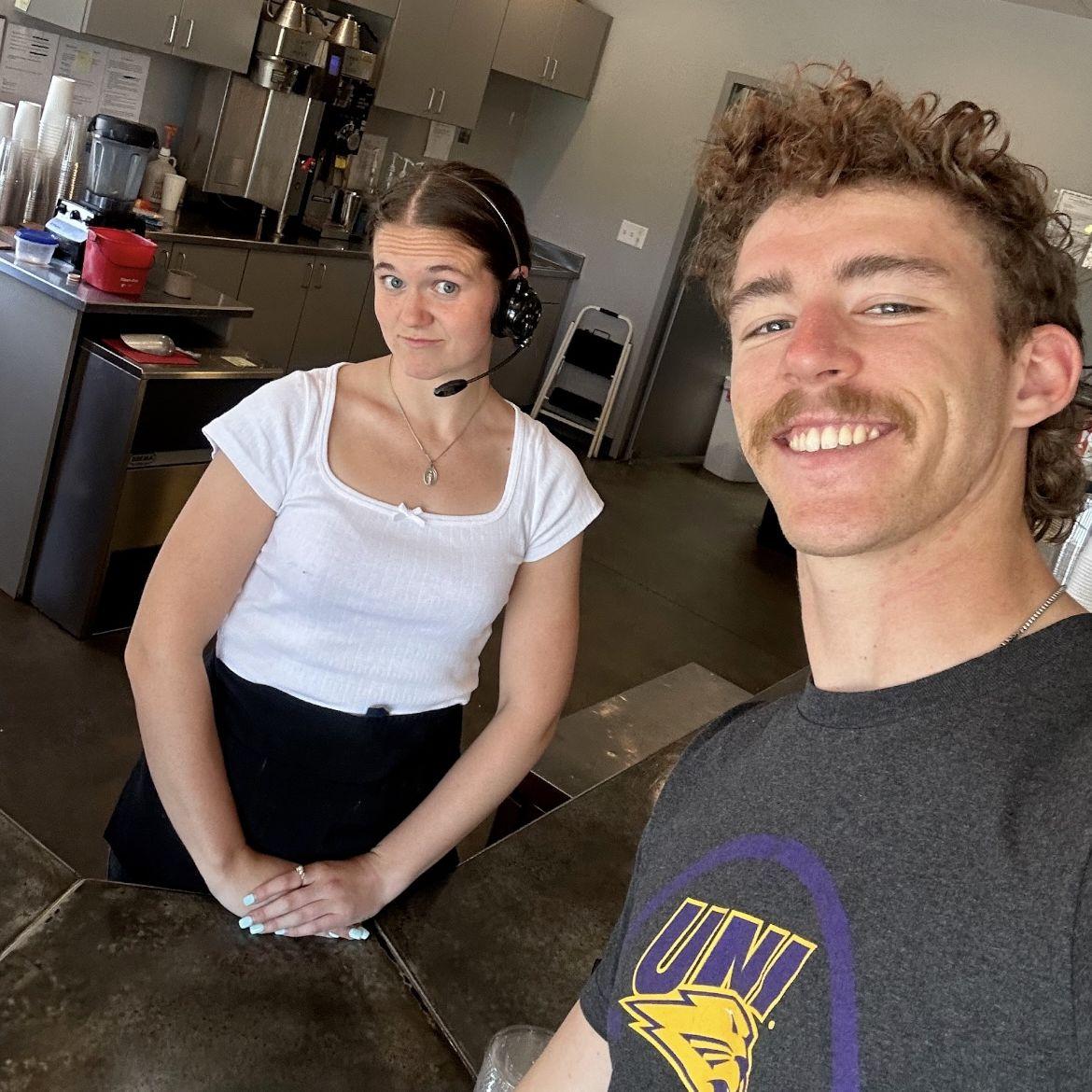 Isaac would always come to Sidecar to visit Morgan at work. Isaac really became a coffee connoisseur that year!
