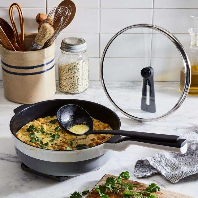 8-Piece Set Remy Nonstick Space-Saving Saucepan (White)