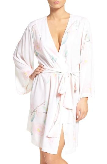 Floral Print Robe