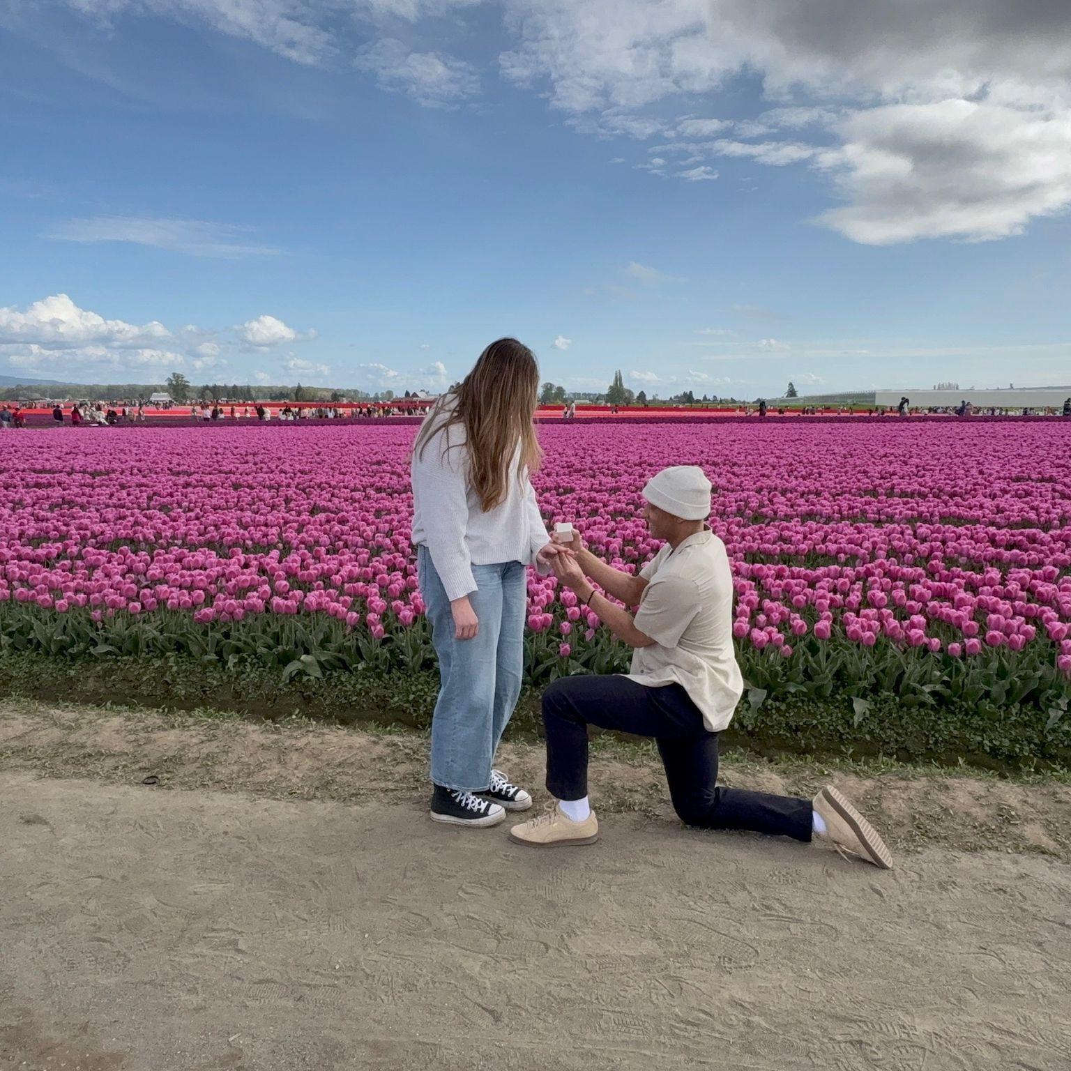 Tulip festival engagement!