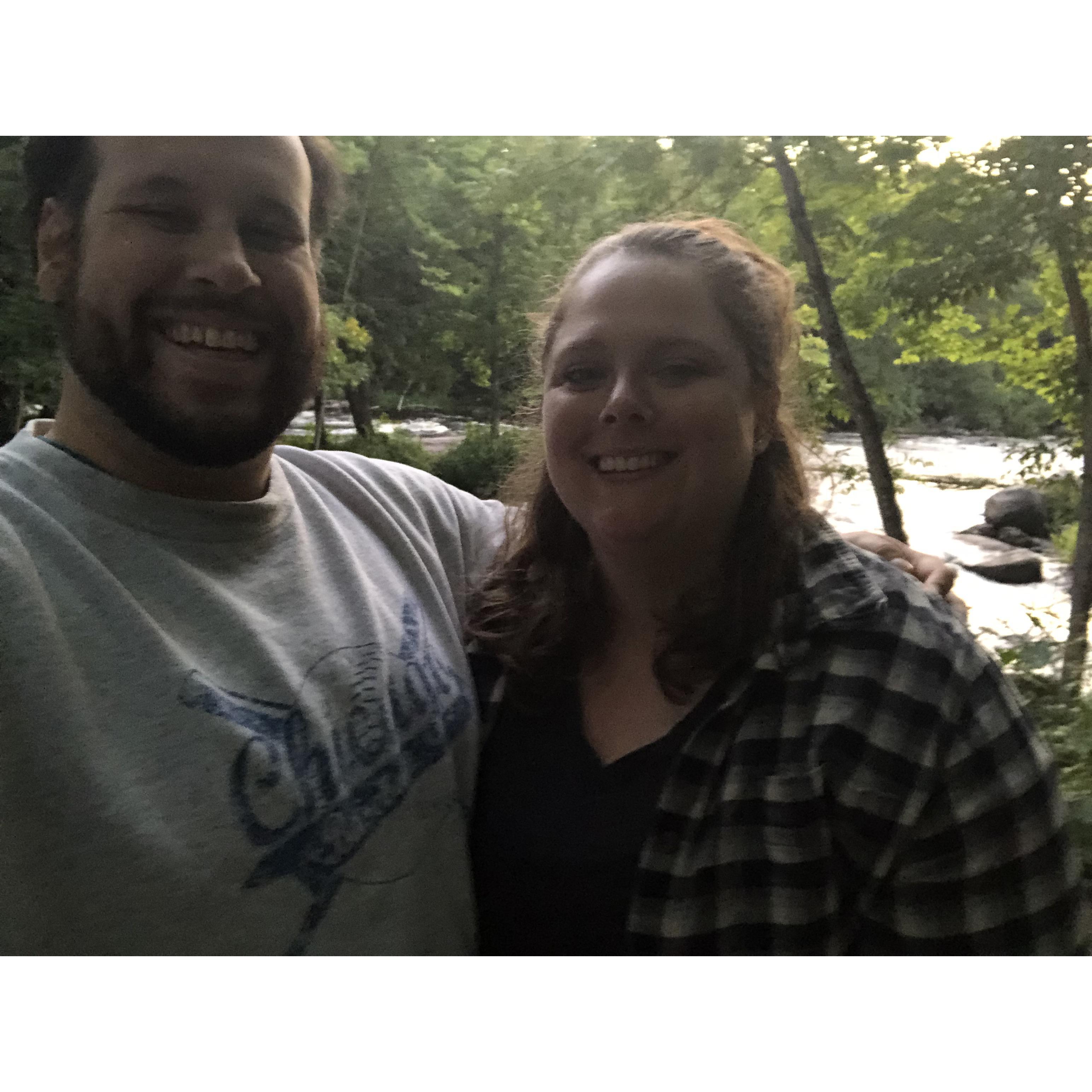 Happy to still be alive, and together, after river rafting