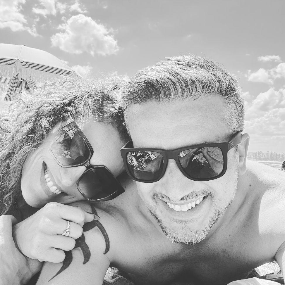 One of our "rare" beach pics